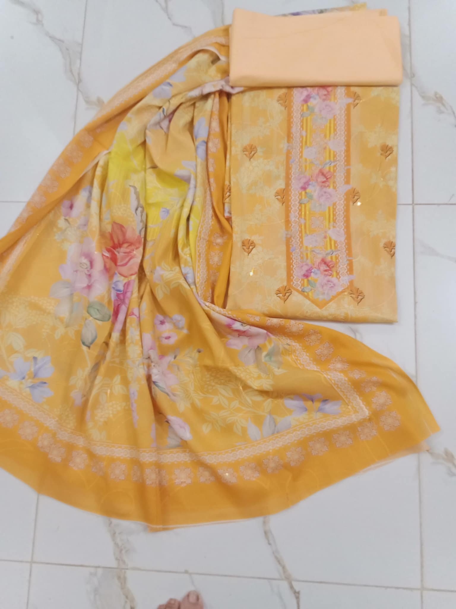 🌺 Digital Cotton Unstitched Three-Piece (Gorgeous & Comfortable) - Image 7