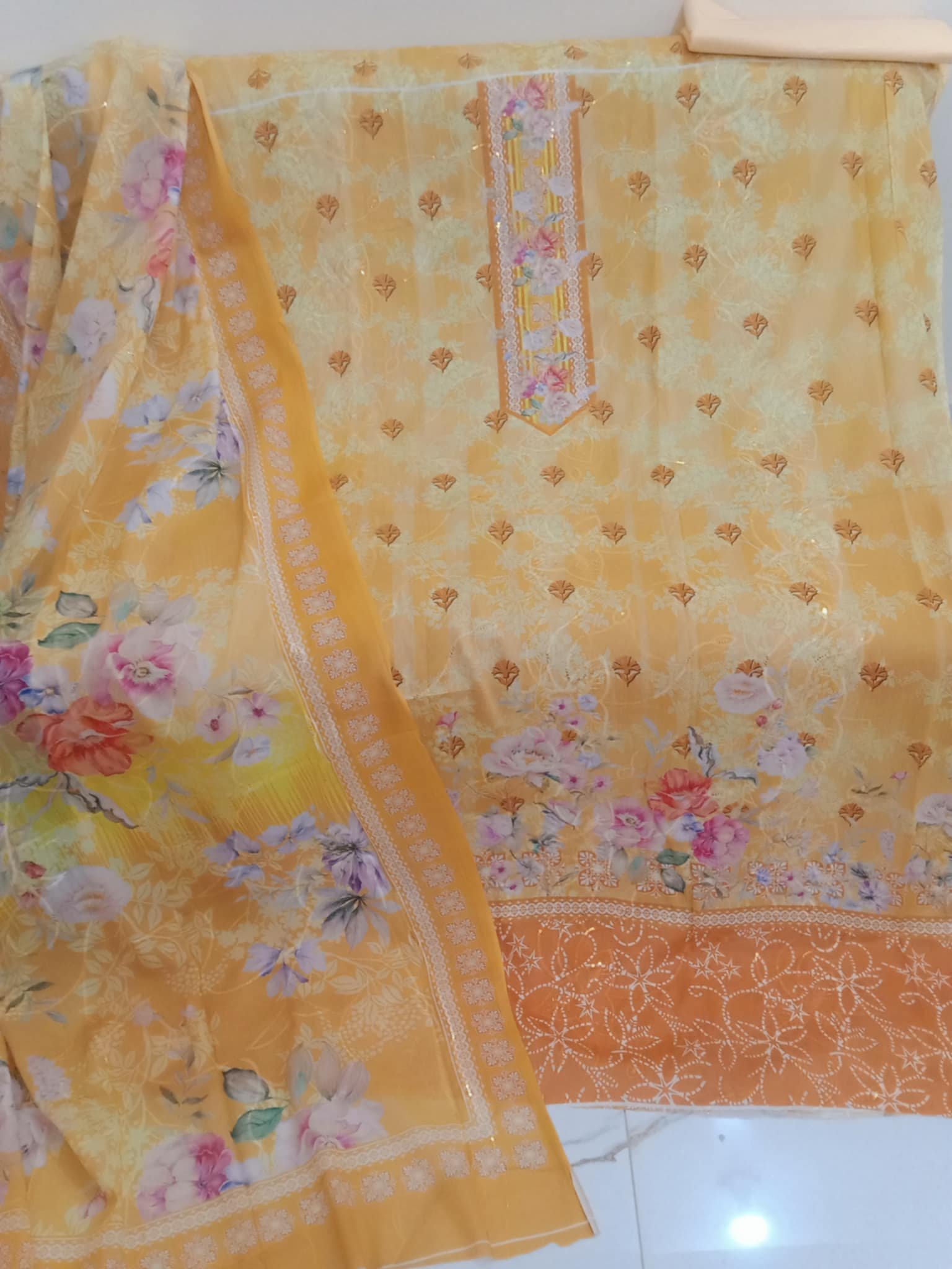 🌺 Digital Cotton Unstitched Three-Piece (Gorgeous & Comfortable) - Image 8