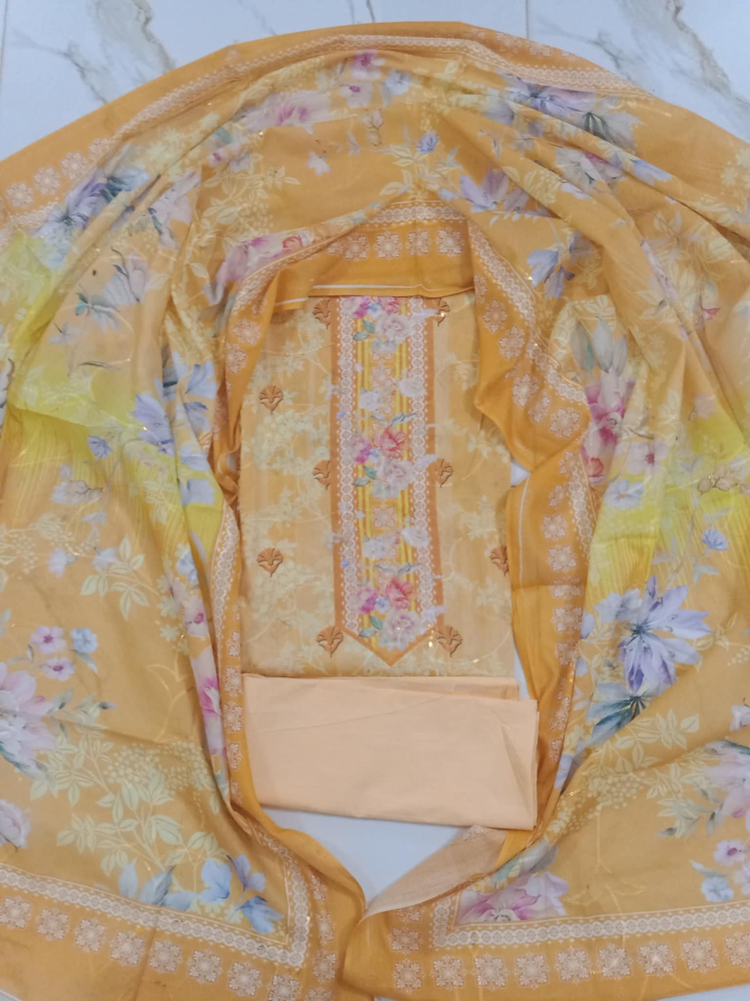 🌺 Digital Cotton Unstitched Three-Piece (Gorgeous & Comfortable) - Image 3