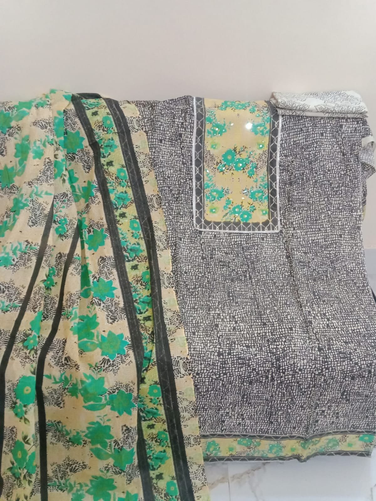 🧵 Marshal Cotton Three-Piece – Unstitched, Stylish & Comfortable | Buy Now at 900 TK - Image 2