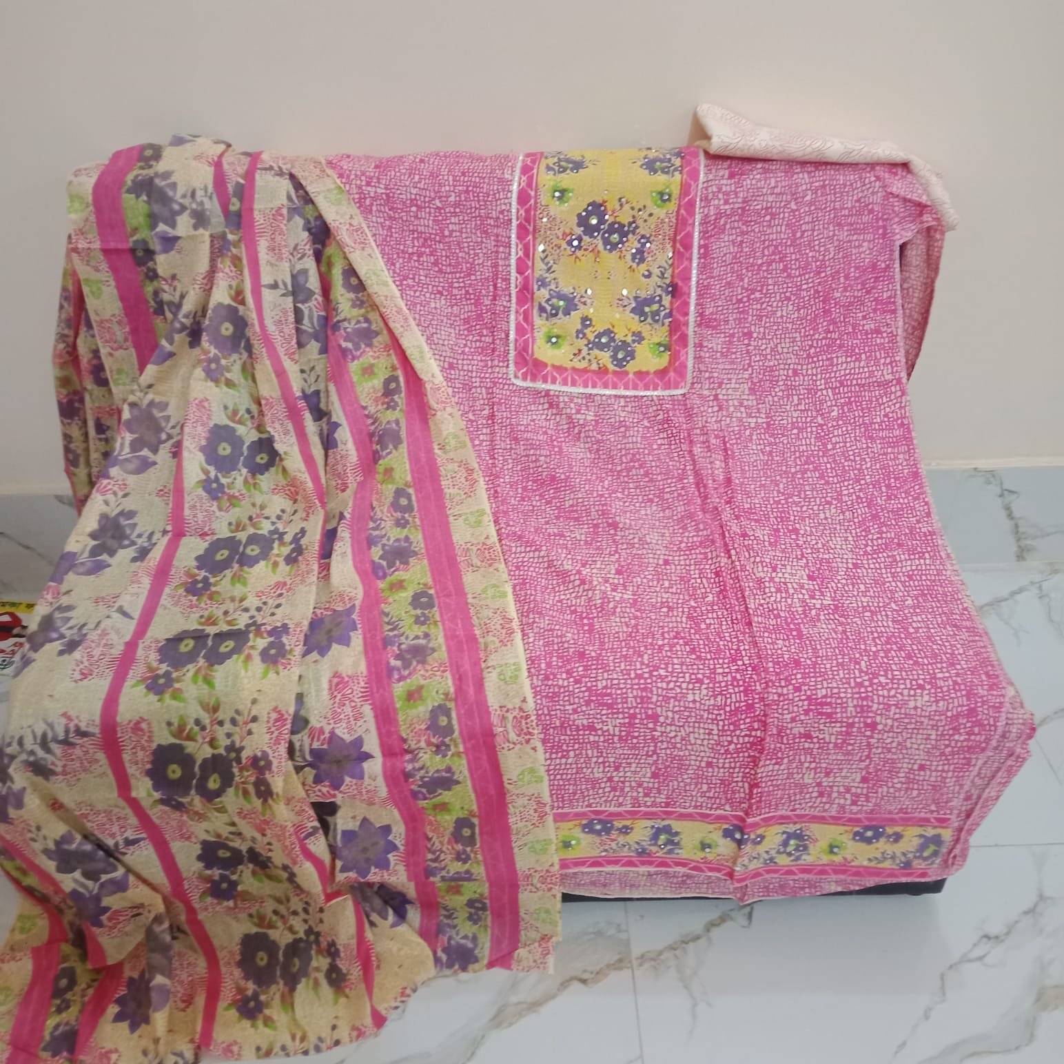 🧵 Marshal Cotton Three-Piece – Unstitched, Stylish & Comfortable | Buy Now at 900 TK - Image 5